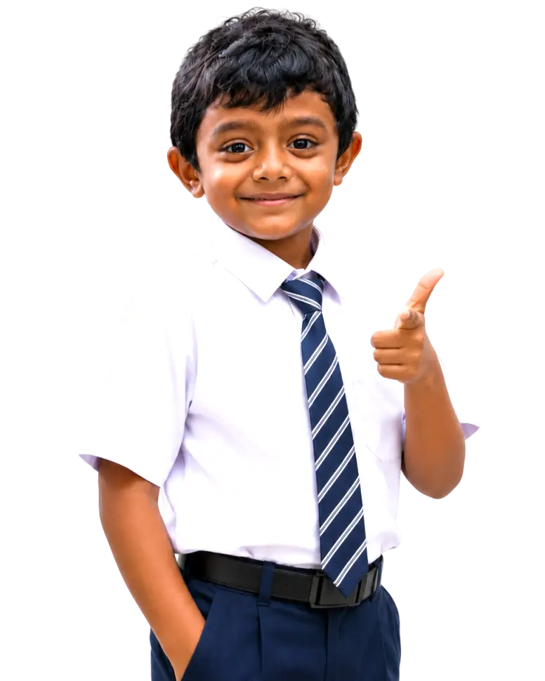 Happy student